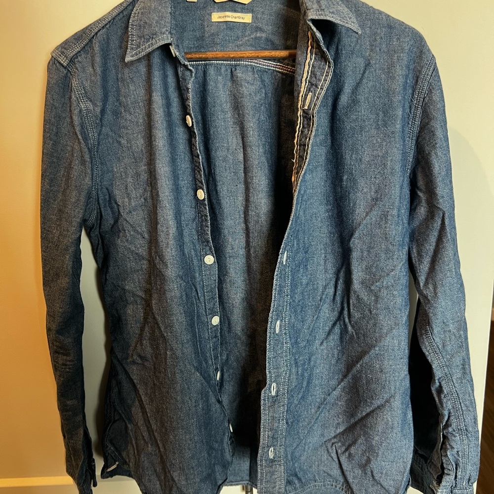 Suitsupply Japanese Chambray Denim Shirt Medium